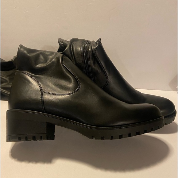 Black Azalea Wang Stretchy Thigh High Boots size 10 - Picture 9 of 16